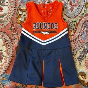 NFL Broncos Cheerleader Outfit Toddler Girls Size 2T